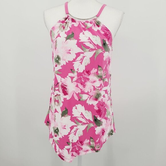 INC International Concepts Hardware Floral Top - Picture 1 of 8